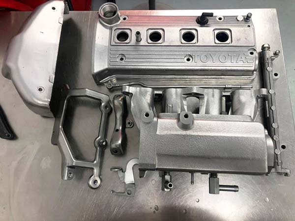 1998 Toyota Starlet Turbo engine restoration using Aqua Blasting